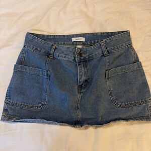 Forever 21 Light Blue Denim Skirt